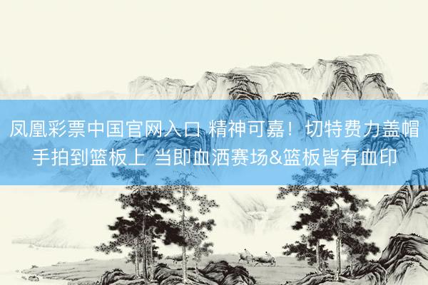 凤凰彩票中国官网入口 精神可嘉！切特费力盖帽手拍到篮板上 当即血洒赛场&篮板皆有血印